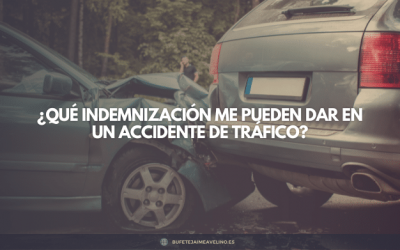 ¿Qué indemnización me pueden dar en un accidente de tráfico?