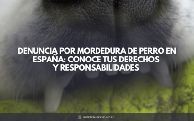 Denuncia por mordedura de perro en España: Conoce tus derechos y responsabilidades