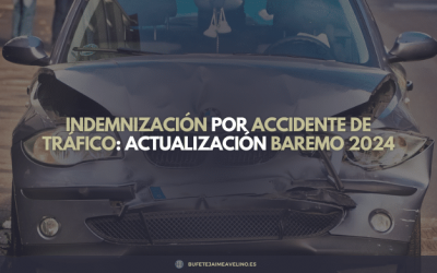 Indemnización por accidente de tráfico: actualización baremo 2024